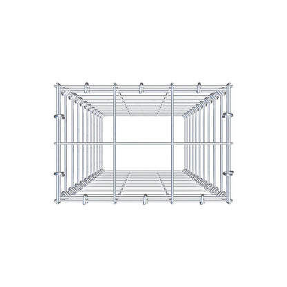 Gabião Tipo 3 100 cm x 30 cm x 20 cm (C x A x P), malhagem 10 cm x 10 cm, anel C
