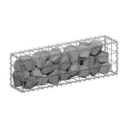 Gabion 100 cm x 30 cm x 20 cm (L x H x P), mailles 10 cm x 10 cm, spirale