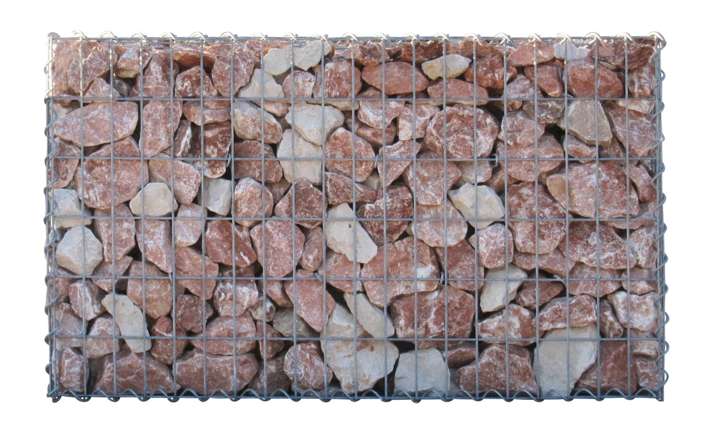 Gabião 100 cm x 60 cm x 30 cm (C x A x P), malhagem 5 cm x 10 cm, espiral