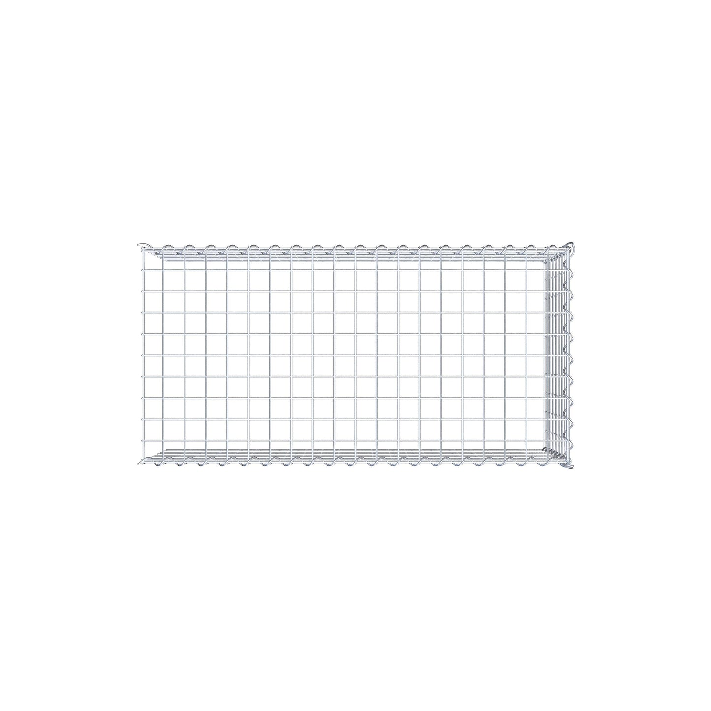 Gabião tipo 4 100 cm x 40 cm x 50 cm (C x A x P), malhagem 5 cm x 5 cm, espiral
