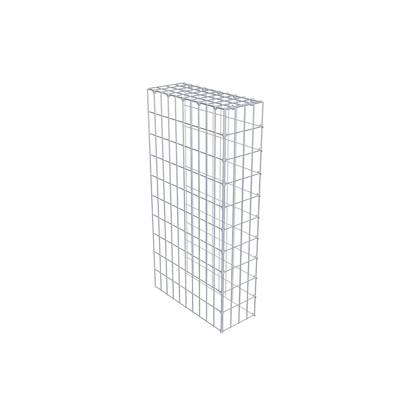 Gabião Tipo 4 100 cm x 50 cm x 20 cm (C x A x P), malhagem 5 cm x 10 cm, anel C
