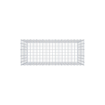 Gabion 100 cm x 80 cm x 40 cm (L x H x P), mailles 5 cm x 10 cm, anneau en C