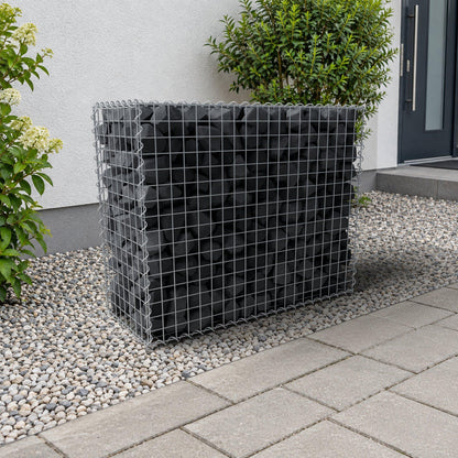 Gabion 100 cm x 80 cm x 40 cm (L x H x D), maskstorlek 5 cm x 5 cm, spiral