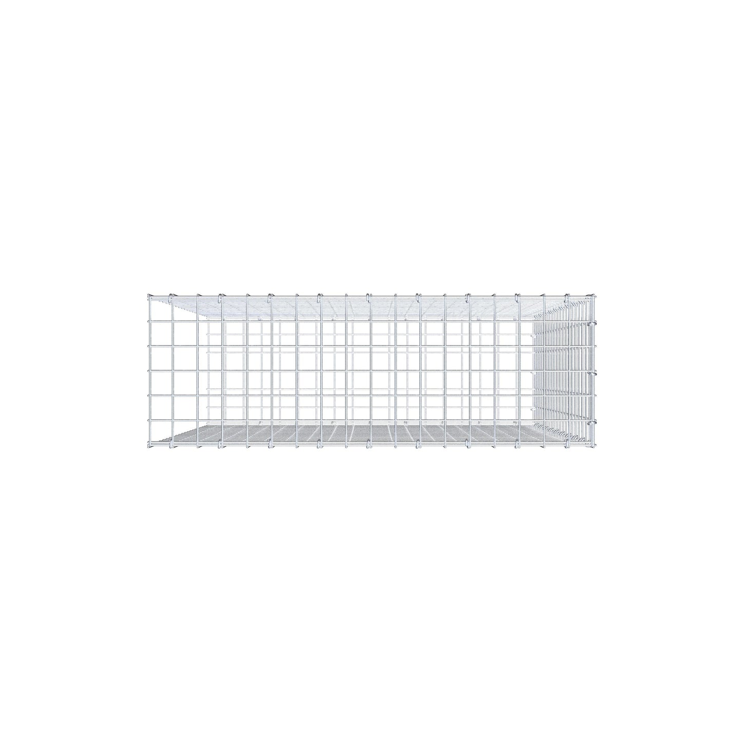 Gabião tipo 2 100 cm x 90 cm x 30 cm (C x A x P), malhagem 5 cm x 5 cm, anel C