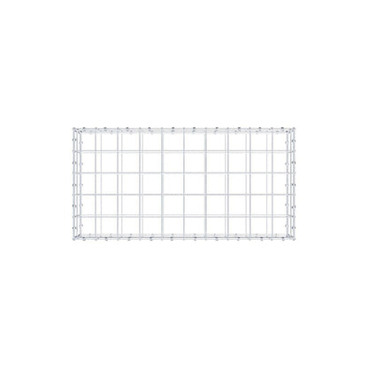 Gabion 100 cm x 20 cm x 50 cm (L x H x D), maskestørrelse 10 x 10 cm, spiralring