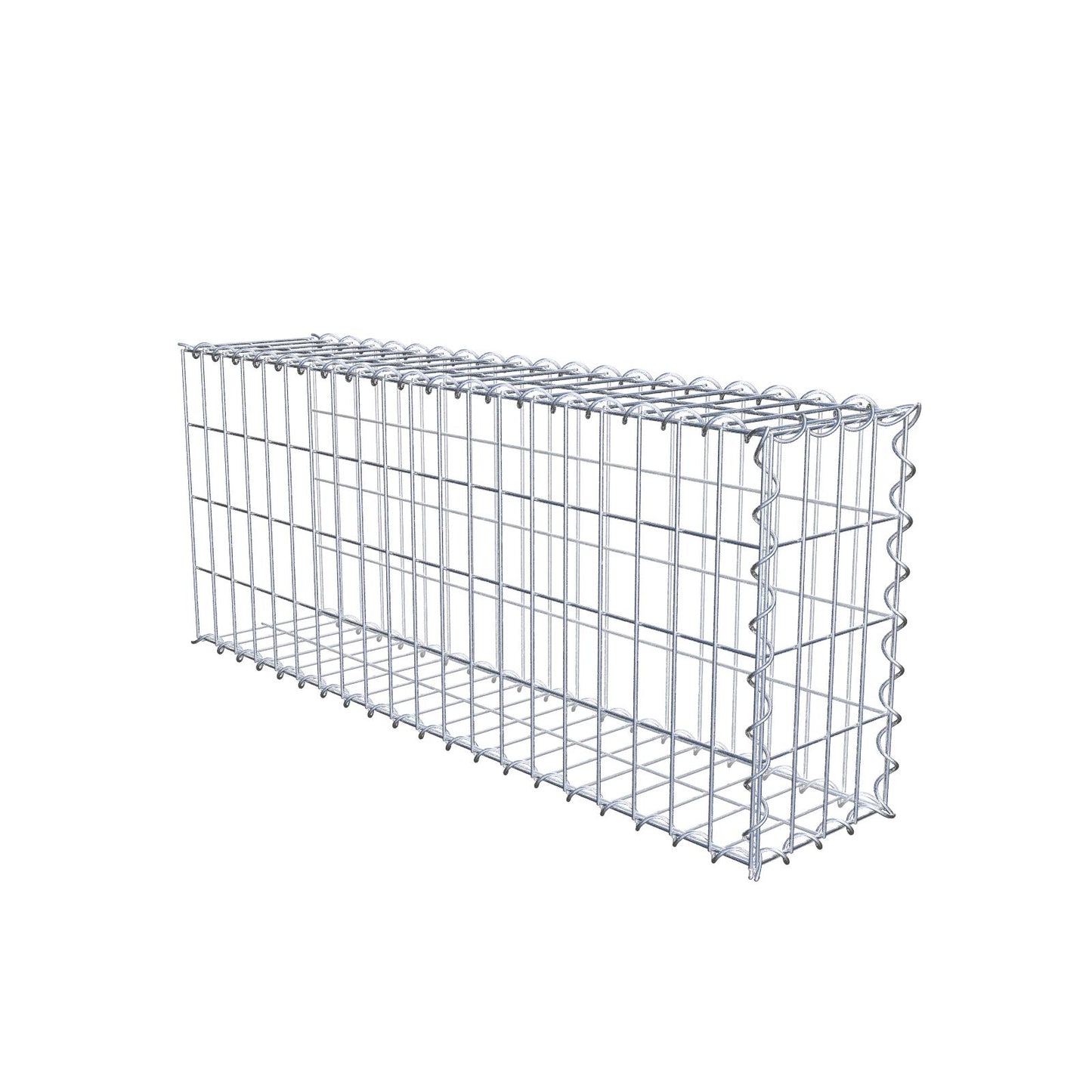 Gabbione aggiuntivo tipo 2 100 cm x 40 cm x 20 cm (L x H x P), dimensione maglia 5 cm x 10 cm, a spirale