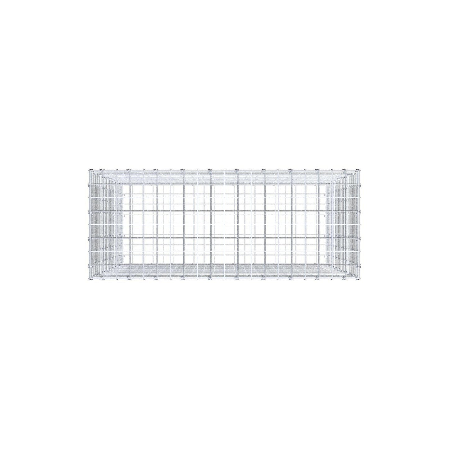 Gabião 100 cm x 100 cm x 40 cm (C x A x P), malhagem 5 x 5 cm, anel espiral