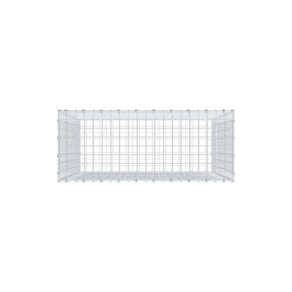 Gabião 100 cm x 100 cm x 40 cm (C x A x P), malhagem 5 x 5 cm, anel espiral