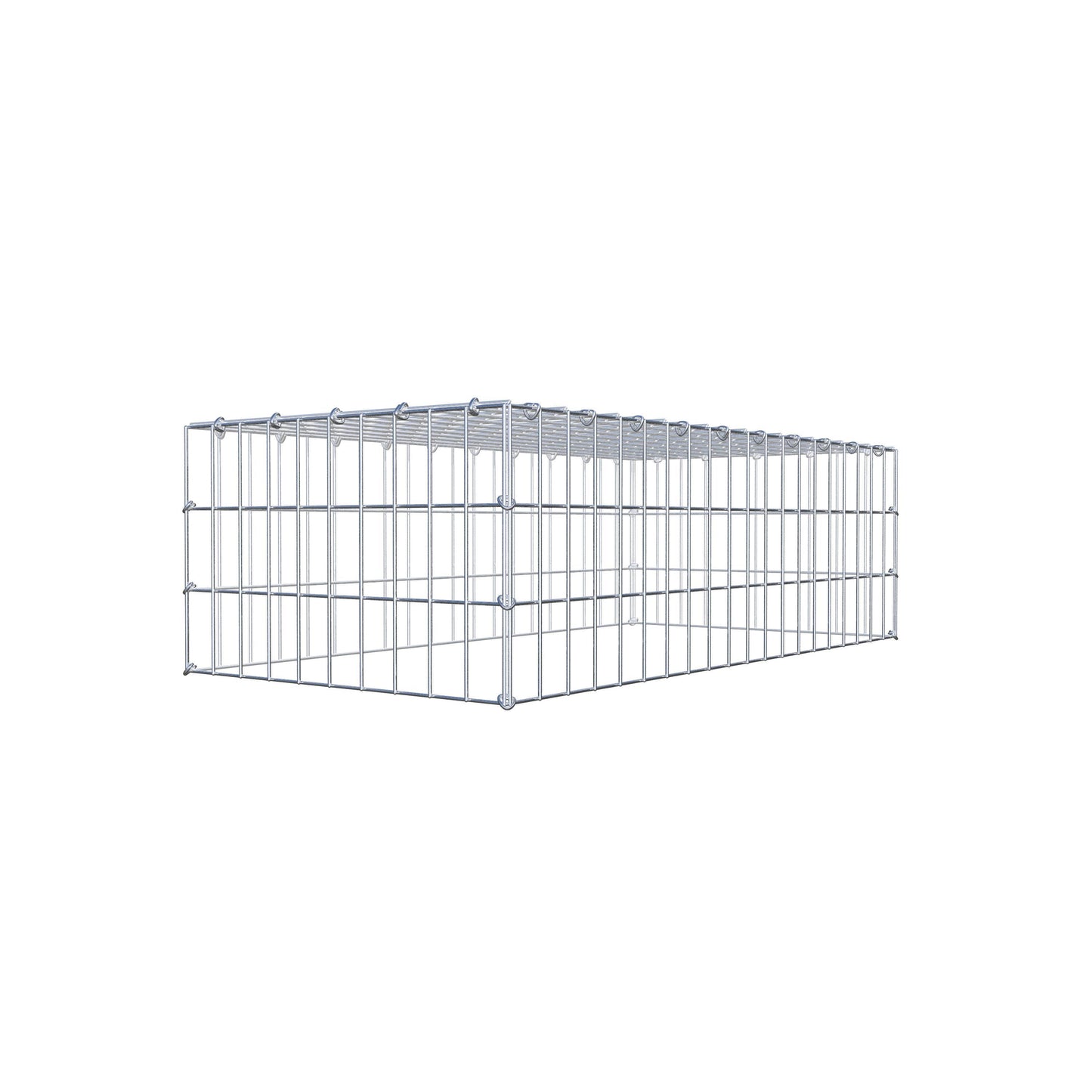Fourche rapportée type 3 100 cm x 30 cm x 50 cm (L x H x P), mailles 5 cm x 10 cm, anneau C