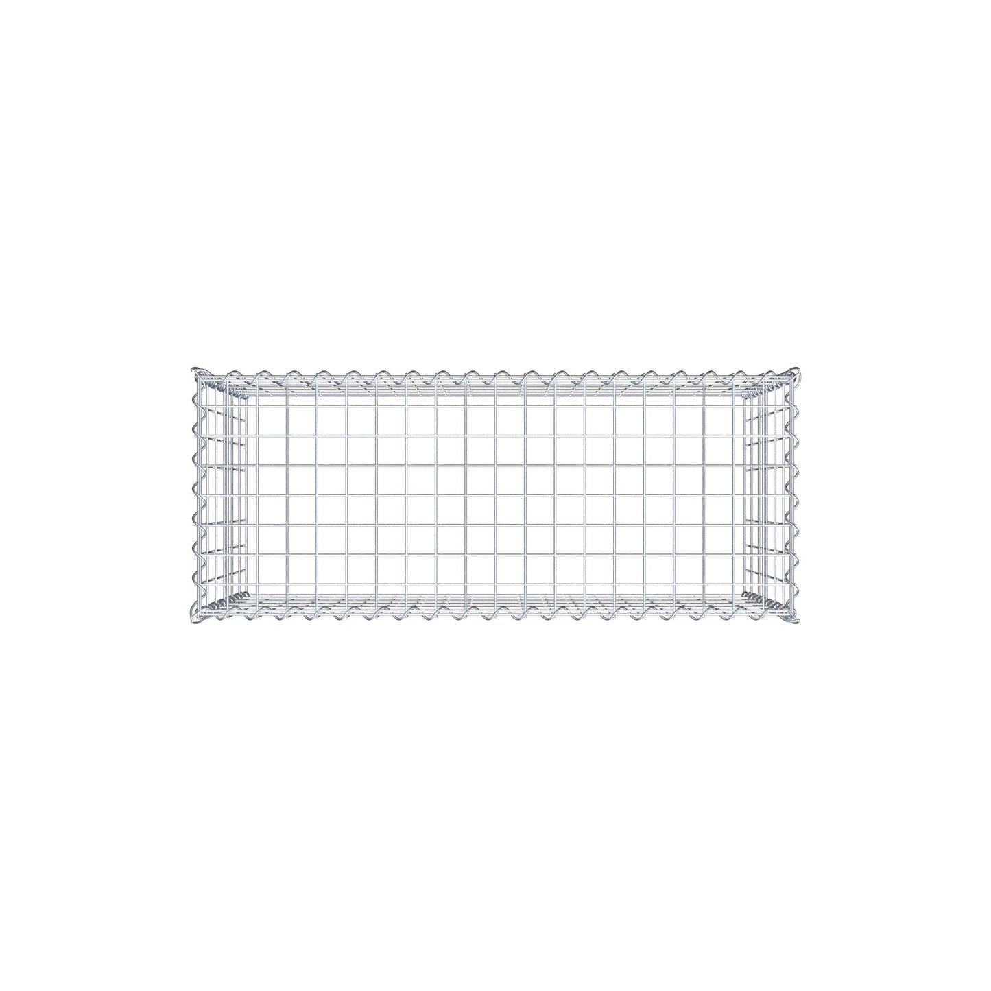 Grown-on gabion type 3 100 cm x 60 cm x 40 cm (L x H x D), mesh size 5 cm x 10 cm, spiral
