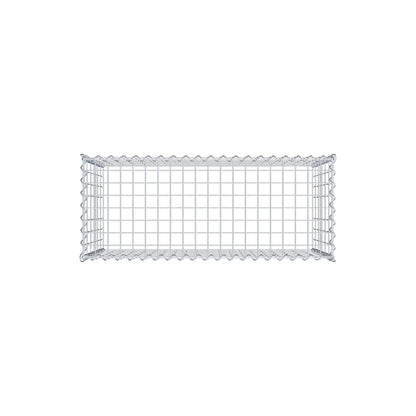 Grown-on gabion type 3 100 cm x 60 cm x 40 cm (L x H x D), mesh size 5 cm x 10 cm, spiral
