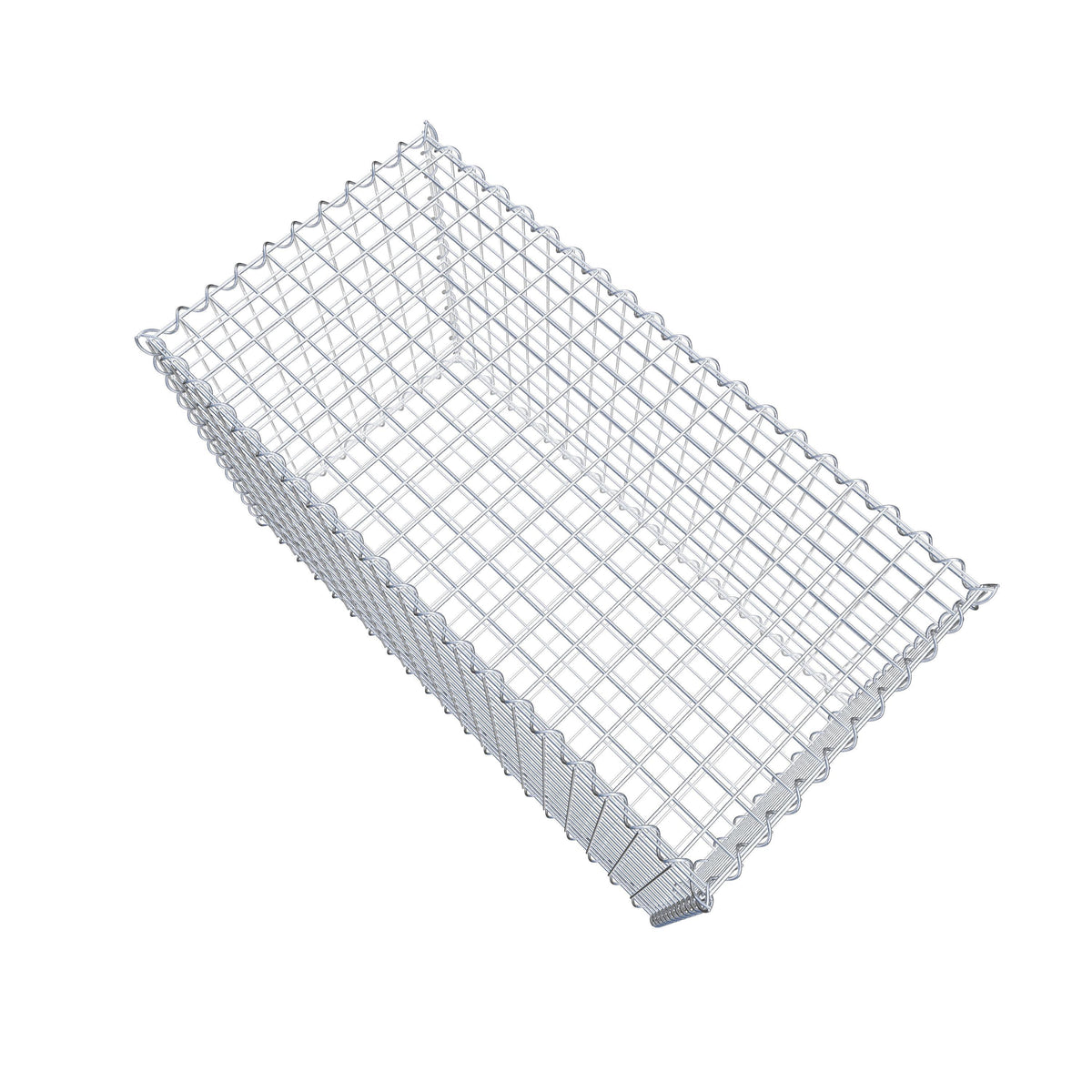 Gabion 100 cm x 60 cm x 50 cm (L x H x D), mesh size 5 cm x 5 cm, spiral