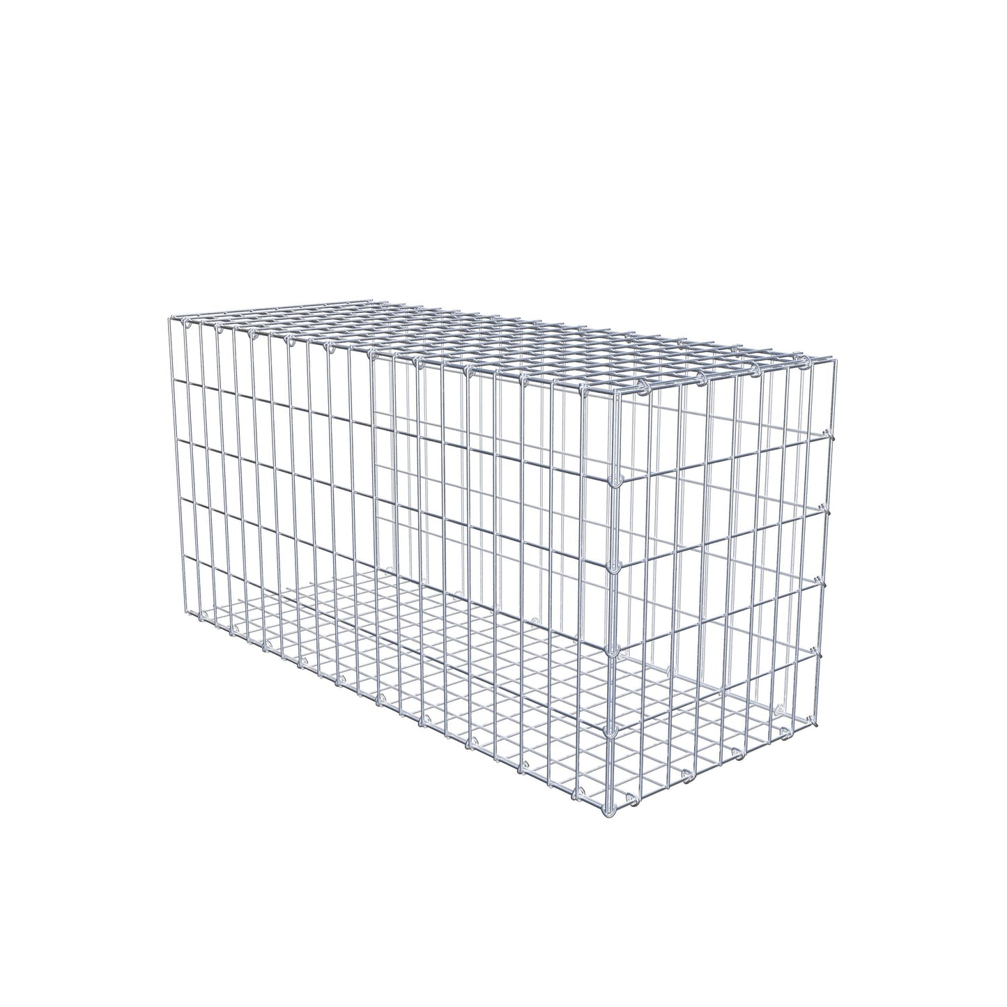 Gabião tipo 2 100 cm x 50 cm x 40 cm, malhagem 5 cm x 10 cm, anel C