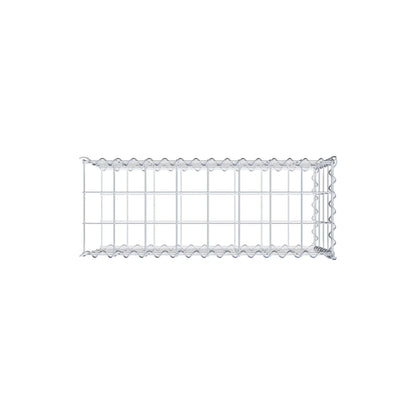Gabião tipo 2 80 cm x 40 cm x 30 cm (C x A x P), malhagem 10 cm x 10 cm, espiral