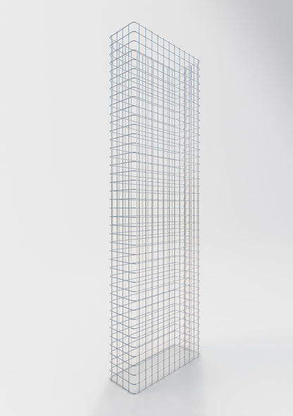 Clôture en gabion Longueur 62 cm, hauteur 180 cm, profondeur 22 cm, mailles 5 x 5 cm
