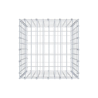 Gabião 50 cm x 50 cm x 50 cm (C x A x P), malhagem 5 x 10 cm, anel espiral