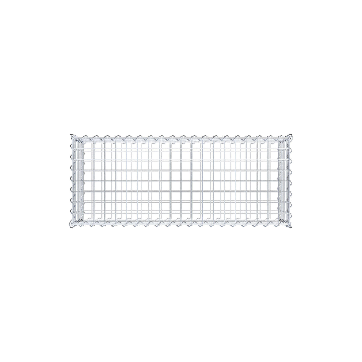 Gabion 100 cm x 30 cm x 40 cm (L x H x D), maskstorlek 5 cm x 5 cm, spiral