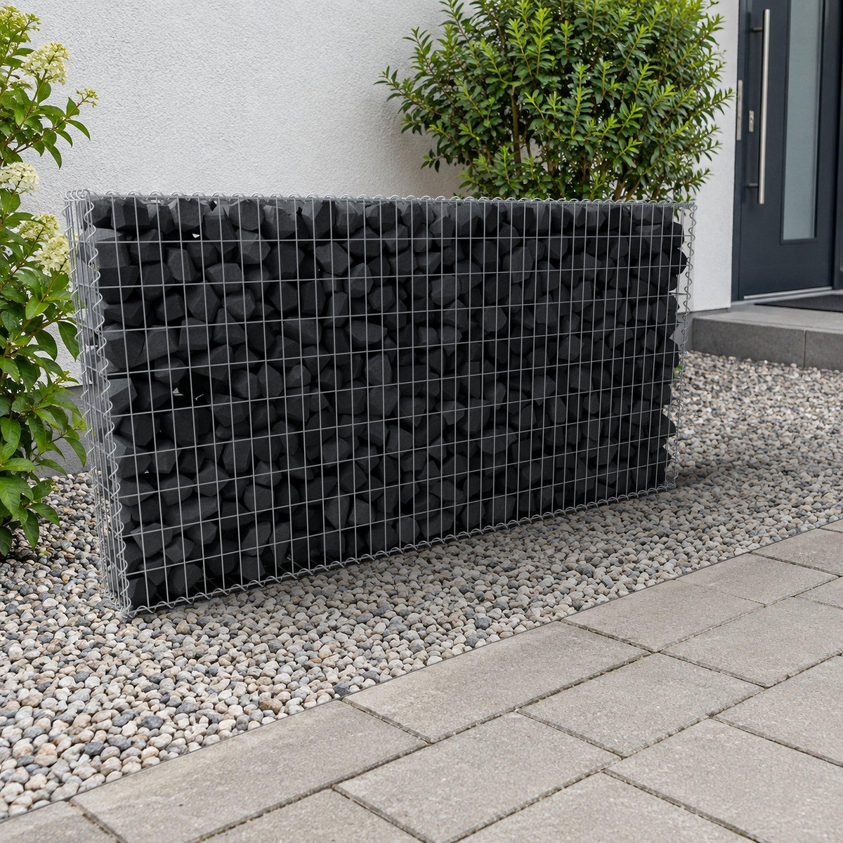 Gabbione 200 cm x 100 cm x 20 cm (L x H x P), maglia 5 cm x 10 cm, spirale
