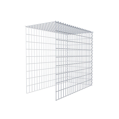 Gabião tipo 4 100 cm x 90 cm x 50 cm (C x A x P), malhagem 5 cm x 10 cm, espiral