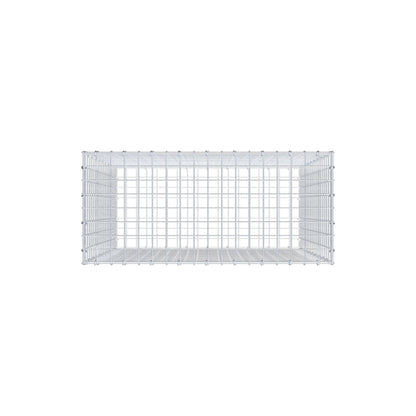 Schanskorf 100 cm x 90 cm x 40 cm (L x H x D), maaswijdte 5 cm x 5 cm, C-ring