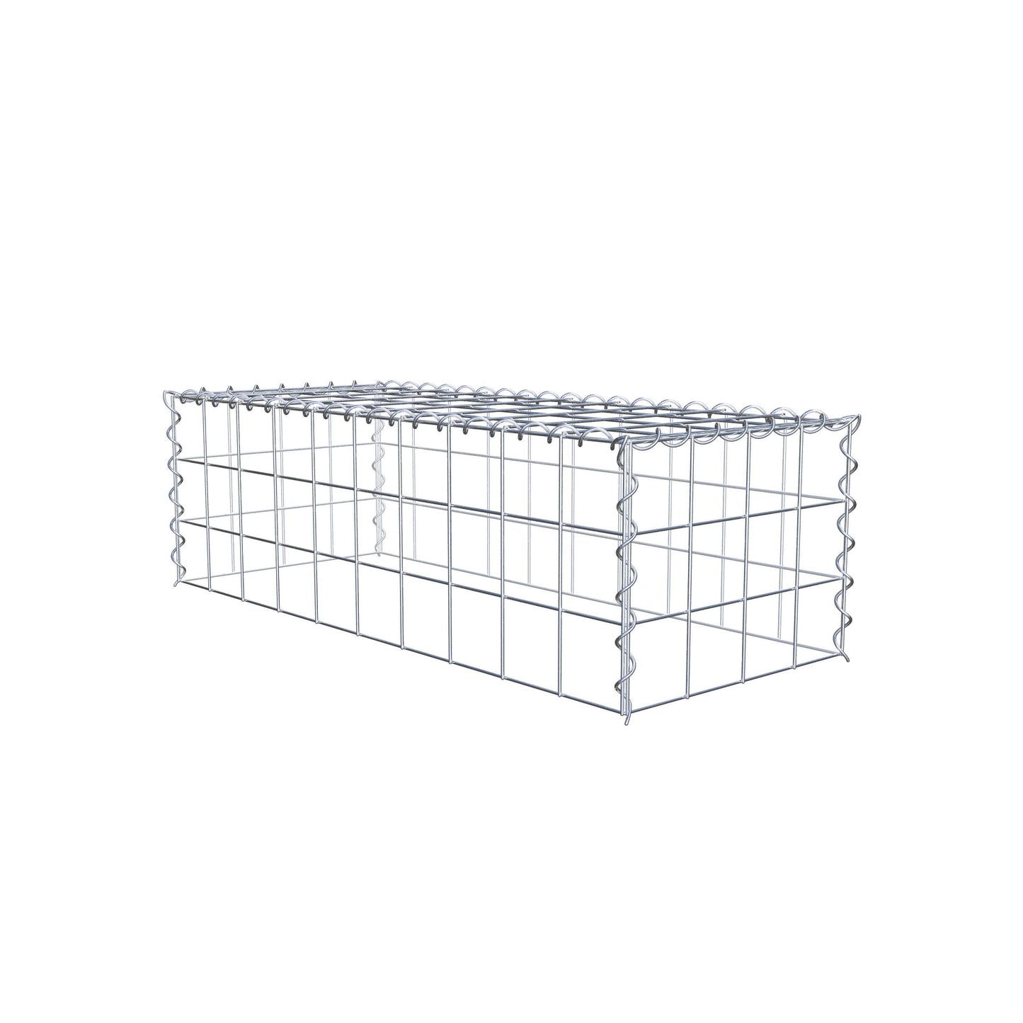 Gavión complementario tipo 3 100 cm x 30 cm x 40 cm (L x A x P), malla 10 cm x 10 cm, espiral