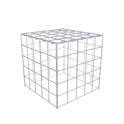 Mounted gabion type 3 50 cm x 50 cm x 50 cm (L x H x D), mesh size 10 cm x 10 cm, C-ring