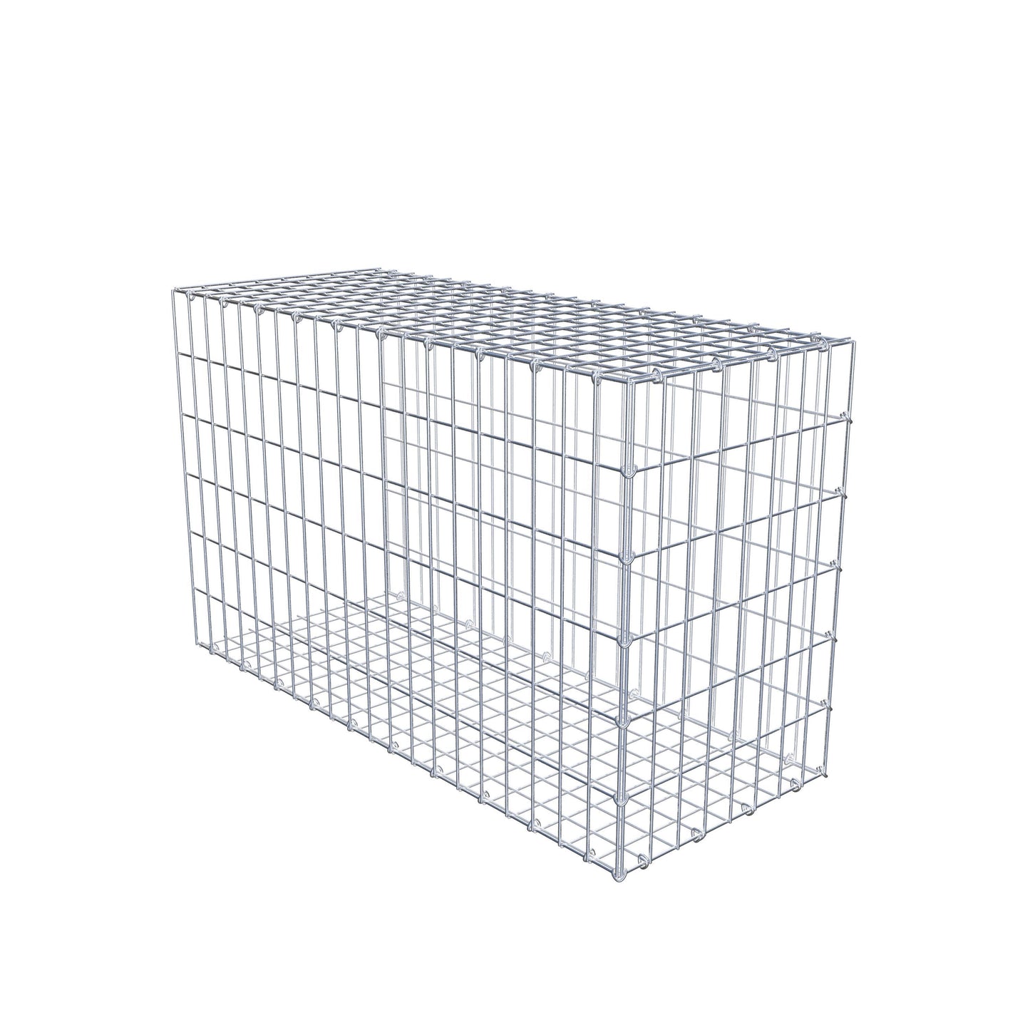 Anbaugabione Typ 2 100 cm x 60 cm x 40 cm, Maschenweite 5 cm x 10 cm, C-Ring