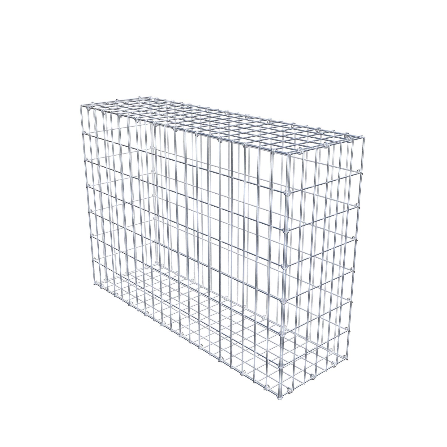 Gabião 100 cm x 70 cm x 30 cm (C x A x P), malhagem 5 cm x 10 cm, anel C