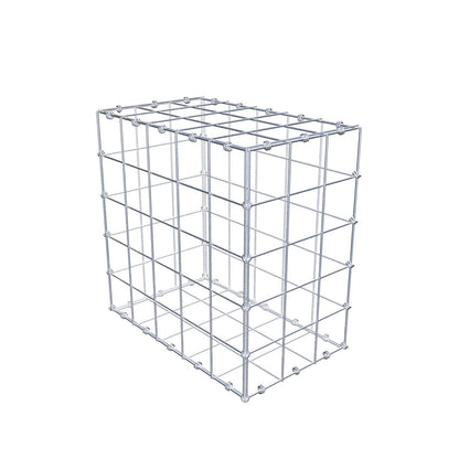 Gabbione 50 cm x 50 cm x 30 cm (L x H x P), maglia 10 x 10 cm, anello a spirale