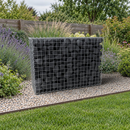 Gabione 100 cm x 70 cm x 30 cm (L x H x T), Maschenweite 5 cm x 5 cm, Spirale