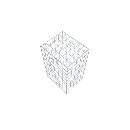 Gabião 100 cm x 60 cm x 50 cm (C x A x P), malhagem 10 cm x 10 cm, anel C