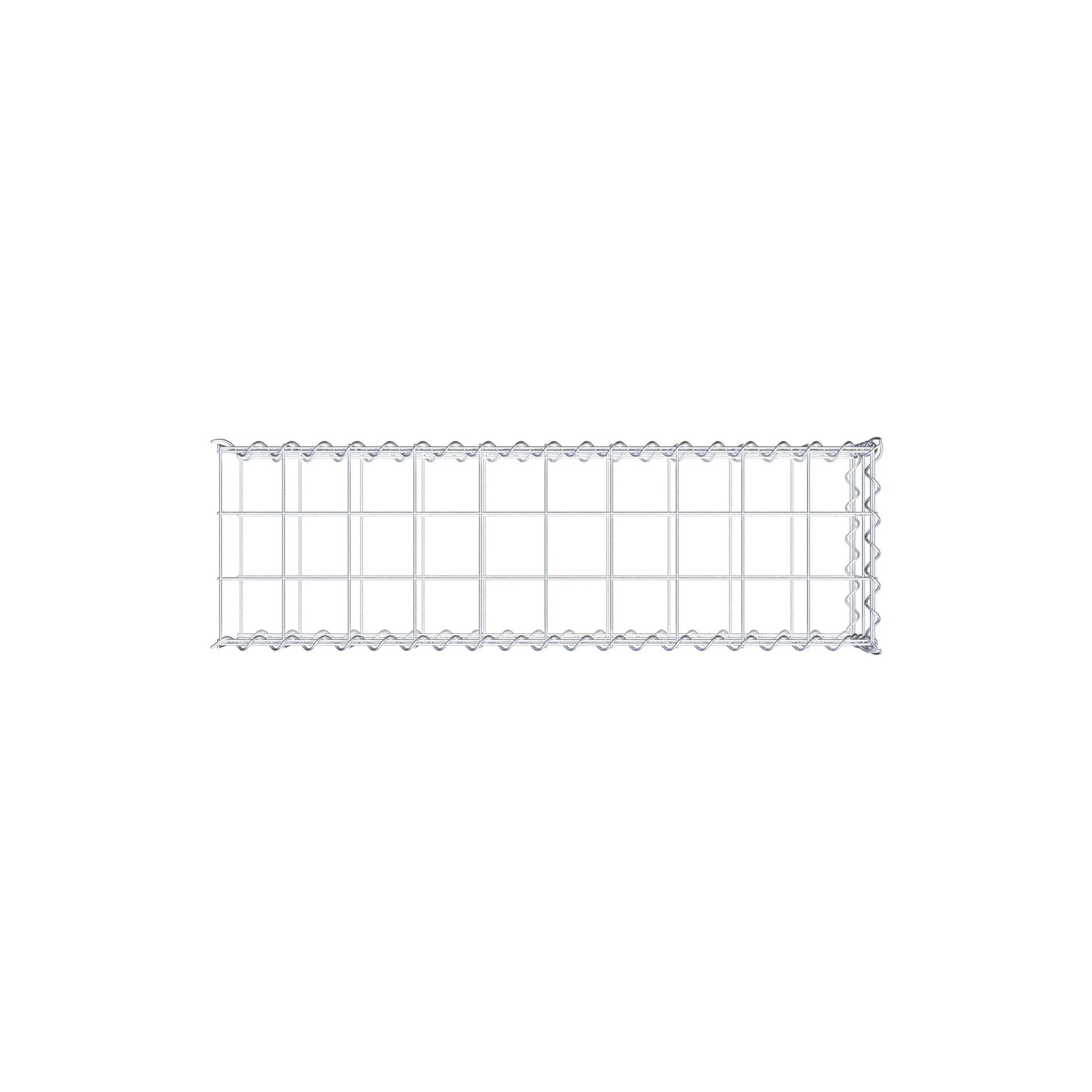 Anbaugabione Typ 2 100 cm x 20 cm x 30 cm (L x H x T), Maschenweite 10 cm x 10 cm, Spirale