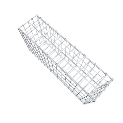 Gabione 80 cm x 40 cm x 20 cm (L x H x T), Maschenweite 5 x 10 cm, Spiralring