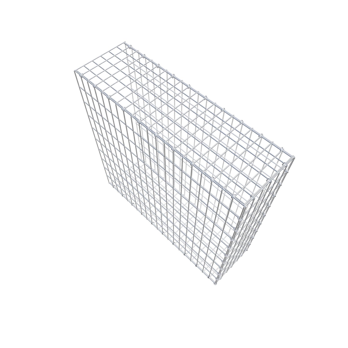 Anbaugabione Typ 2 100 cm x 100 cm x 30 cm, Maschenweite 5 cm x 10 cm, C-Ring