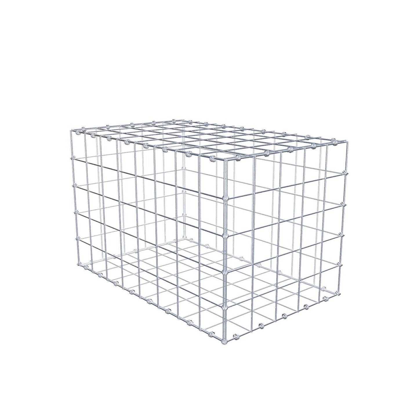 Gabion 80 cm x 50 cm x 50 cm (L x H x D), mesh size 10 x 10 cm, spiral ring