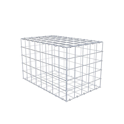 Gabion 80 cm x 50 cm x 50 cm (L x H x D), mesh size 10 x 10 cm, spiral ring