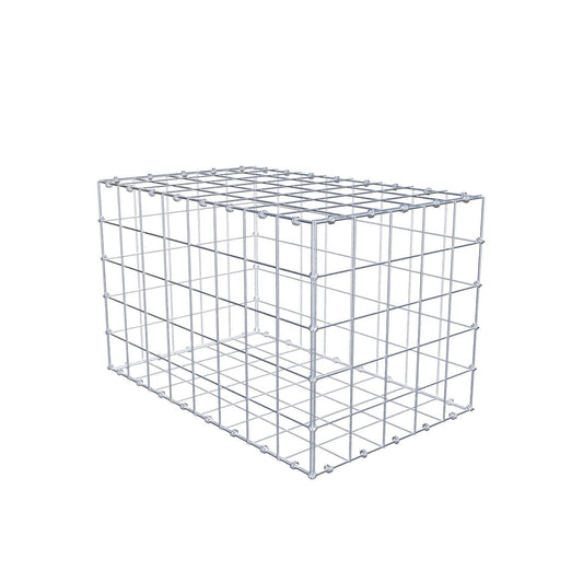 Gabião 80 cm x 50 cm x 50 cm (C x A x P), malhagem 10 x 10 cm, anel espiral