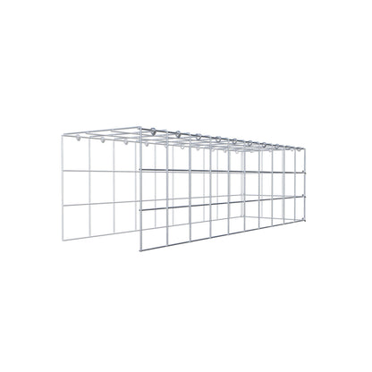 Monteret gabion type 4 100 cm x 30 cm x 30 cm (L x H x D), maskestørrelse 10 cm x 10 cm, C-ring