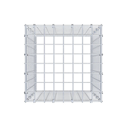 Monteret gabion type 3 50 cm x 40 cm x 40 cm (L x H x D), maskestørrelse 5 cm x 5 cm, C-ring
