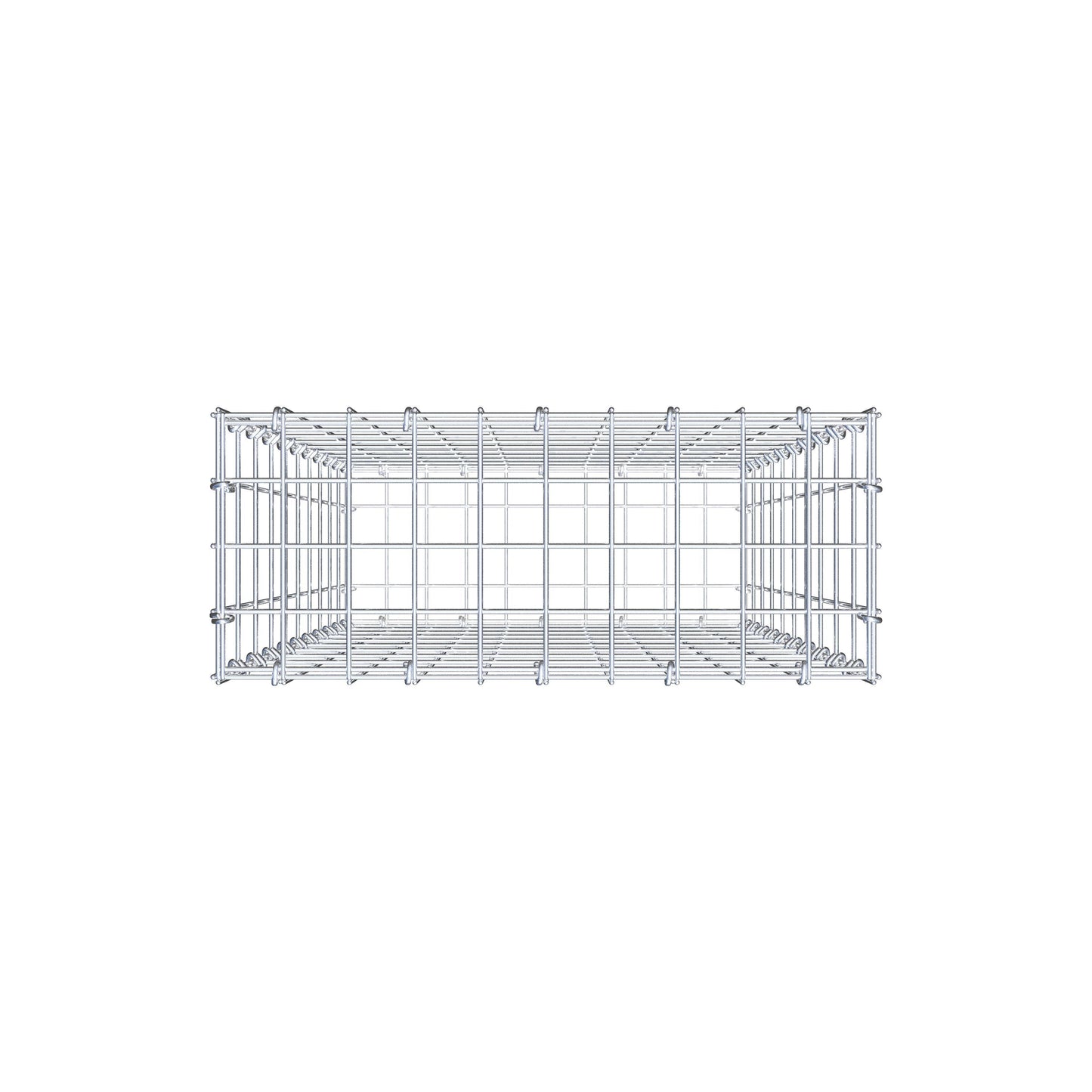 Gabione 100 cm x 50 cm x 20 cm (L x H x T), Maschenweite 5 cm x 10 cm, C-Ring