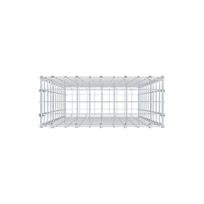 Gabione 100 cm x 50 cm x 20 cm (L x H x T), Maschenweite 5 cm x 10 cm, C-Ring
