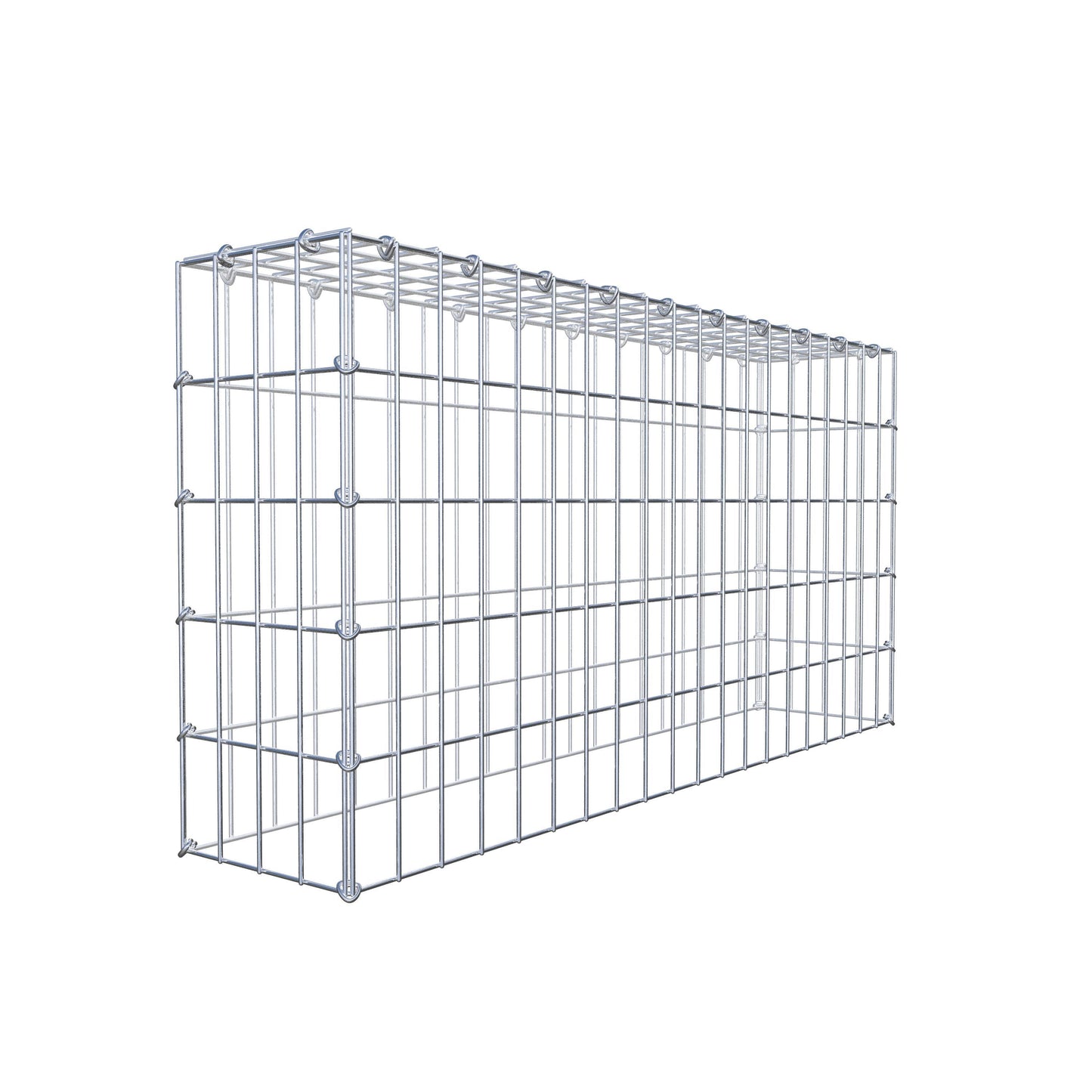 Anbaugabione Typ 3 100 cm x 50 cm x 20 cm (L x H x T), Maschenweite 5 cm x 10 cm, C-Ring
