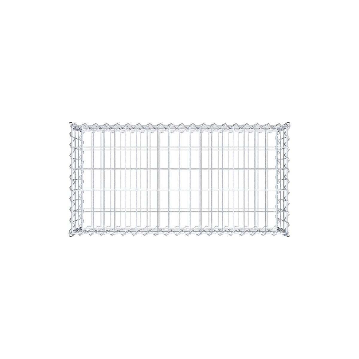 Gabion 100 cm x 30 cm x 50 cm (L x H x D), mesh size 5 cm x 10 cm, spiral