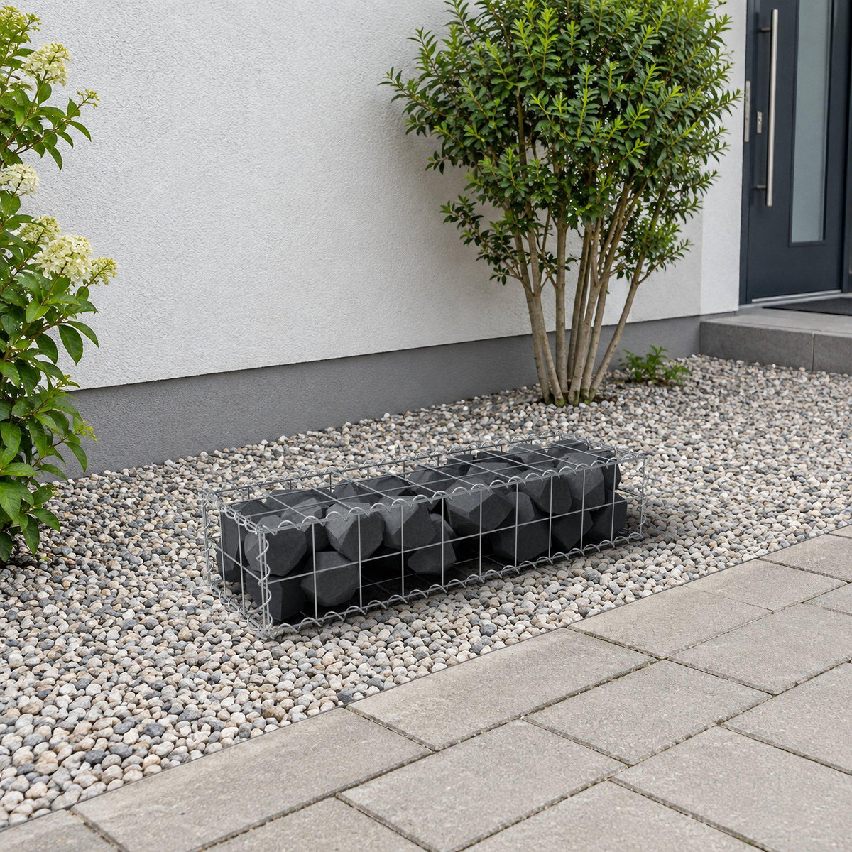 Gabião 100 cm x 20 cm x 30 cm (C x A x P), malhagem 10 cm x 10 cm, espiral