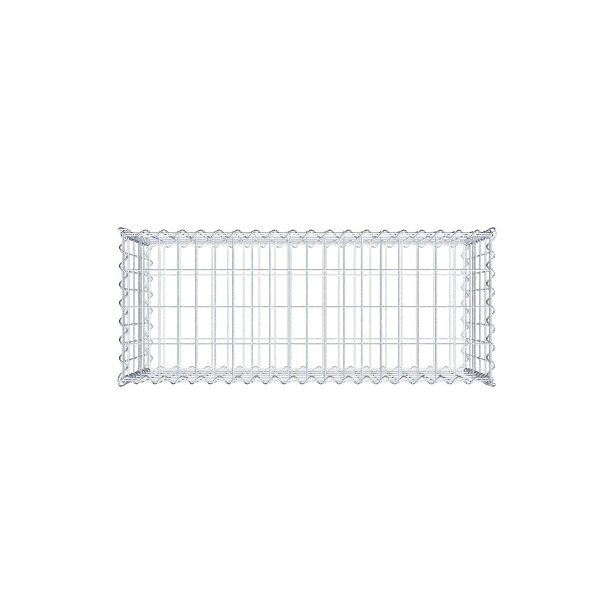 Gavión 100 cm x 50 cm x 40 cm (L x A x P), luz de malla 5 cm x 10 cm, en espiral