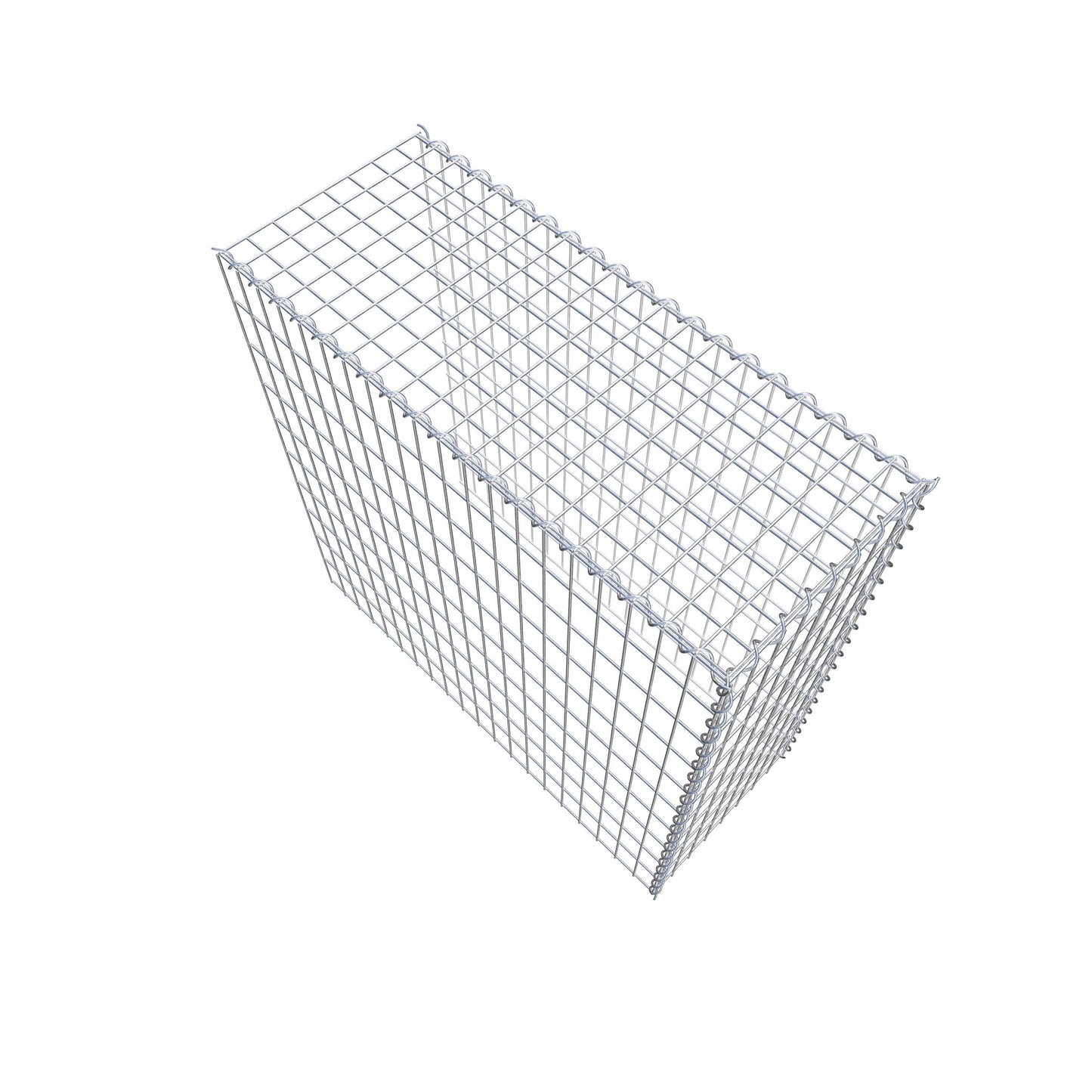 Gabião tipo 4 100 cm x 100 cm x 40 cm (C x A x P), malhagem 5 cm x 10 cm, espiral