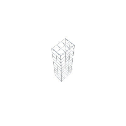 Fästbar gabion typ 2 100 cm x 20 cm x 30 cm (L x H x D), maskstorlek 10 cm x 10 cm, C-ring