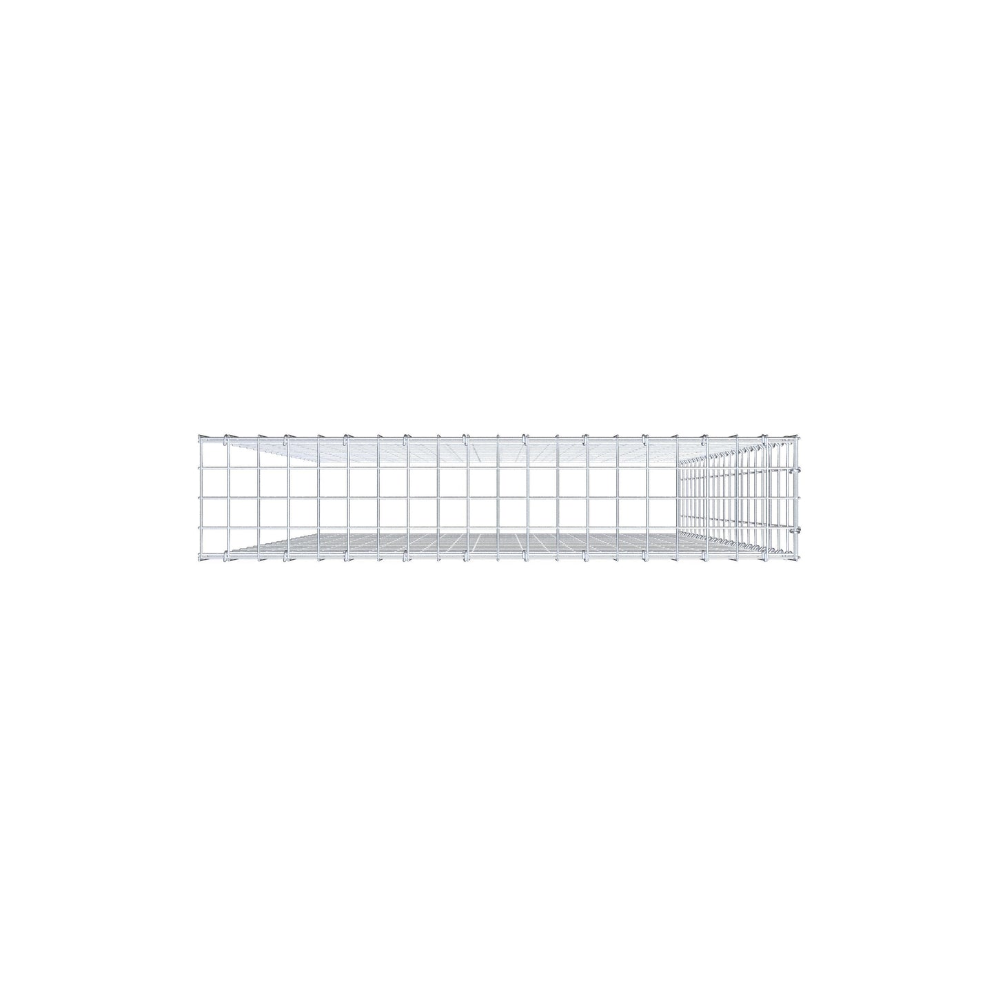 Gabião Tipo 4 200 cm x 100 cm x 20 cm (C x A x P), malhagem 5 cm x 10 cm, anel C