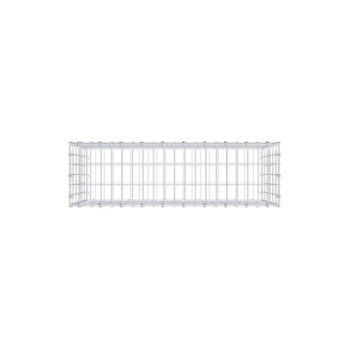 Gabião 100 cm x 60 cm x 30 cm (C x A x P), malhagem 5 x 10 cm, anel espiral