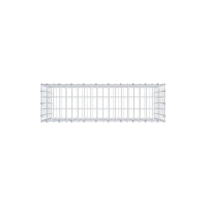 Gabião 100 cm x 60 cm x 30 cm (C x A x P), malhagem 5 x 10 cm, anel espiral
